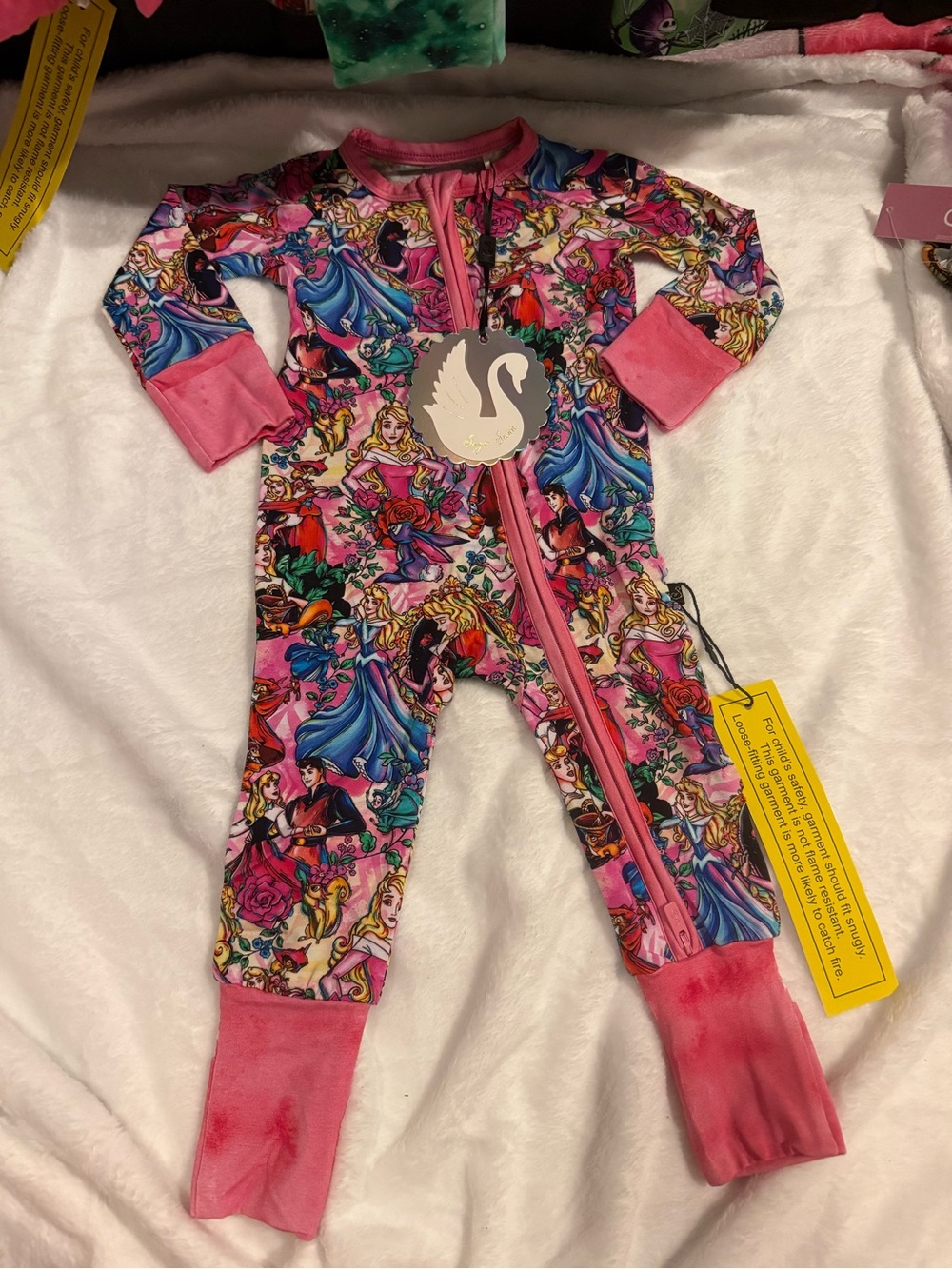 Sugar Swan 3/6 Aurora Bamboo Zippy *New with Tags*
